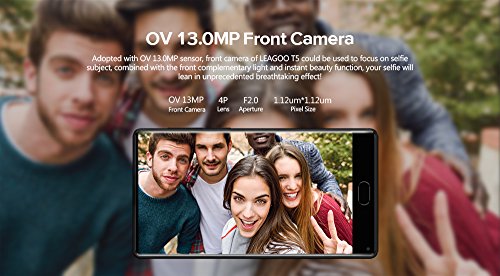 LEAGOO KIICAA MIX, 4G LTE Dual Nano SIM Handy, Smartphone Ohne Vertrag, 5,5 Zoll Voll Display, Android 7.0, Octa Core Fingerabdruck ID, Triple Kamera (F:13MP, R:13MP + 2MP) GÃ¼nstiges Mobiltelefon, Schwarz