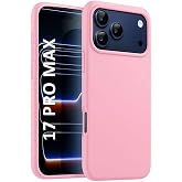 Lavderuar iPhone 17 Pro Max&amp; 18 Pro Max ile Uyumlu İ&ccedil;i Kadife Lansman Silikon Kılıf &ndash; Kamera Korumalı, Darbe Emici, Premium Y
