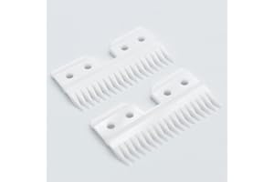 ZEROKIWI Lames de rechange professionnelles à 18 dents, lame mobile en céramique de zircone pour tondeuse Oster A5 à alimentation rapide, parfaites pour le toilettage des animaux de compagnie/cheveux humains