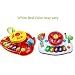 Fajiabao Birthday Gifts for Kids Electronic Steering Wheel Music Keyboard Piano with Beautiful Flashing Lights Musical Learning Toy for Baby Gift
