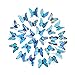 Produktbild 30 PCS 3D Schmetterlinge Wanddeko Aufklebe Schmetterling Abziehbilde Wandsticker Wandtattoos Wand Dekor (Blau)