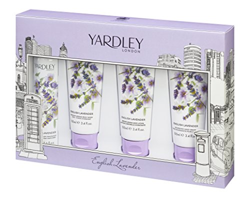 Yardley London Gift Set contains English Lavender Body Spray 75 ml/Body Wash/Body Lotion and Hand Cream 100 ml
