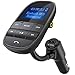 Produktbild Fm Transmitter, Tecboss Bluetooth KFZ Fm-Transmitter mit Mikrofon 2 Auto USB Ladegerät, 3,5mm AUX-Eingang mit 1,44-Zoll-Display, TF Karte Slot für Handy iPhone 7/7 Plus Samsung Galaxy S7/S6 Android Smartphones - Schwarz