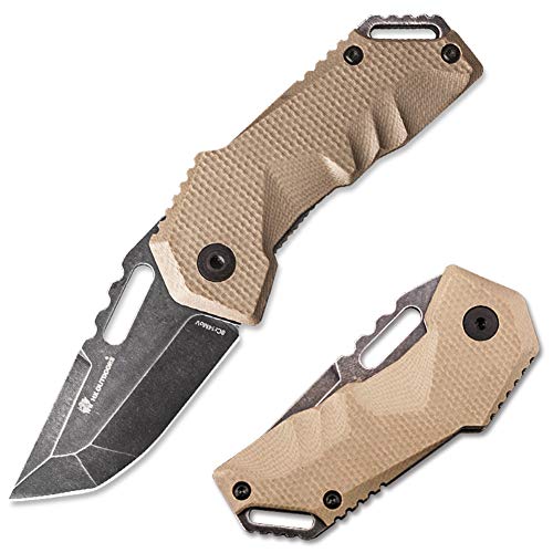 HX OUTDOORS - Klappmesser 8Cr14MoV Stahl und G10 Ergonomische Anti-Rutsch-Griff Überleben Taktische Messer EDC Camping-Tools