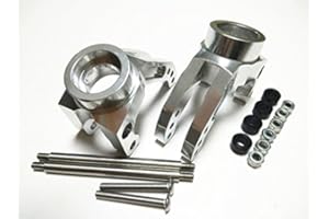 EPTNNASO CrazyRacer H-P-I Savage XL, Flux, X 4.6 Aluminum Heavy Duty Rear Hub Carrier Set Silver