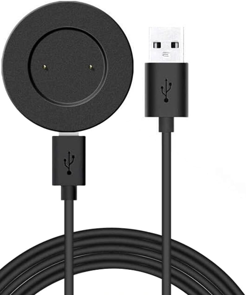 Coverzone Huawei Watch Gt2 46 mm İle Uyumlu Akıllı Saat USB Sarj Adaptörü ve Şarj Kablosu
