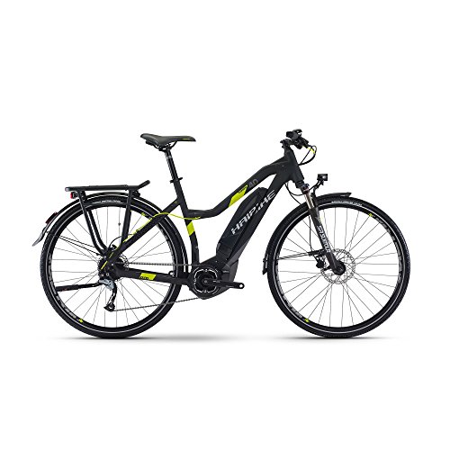 HAIBIKE Sduro Trekking 4.0 Damen schwarz/titan/lime matt 2017 E-Trekkingrad