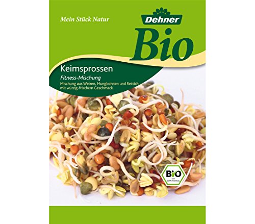 Dehner Bio Keimsprossen, 2 x 4 Sorten, Fitness-, Gourmet-, Pikant-Aromatisch und Wellness Mischung - 5
