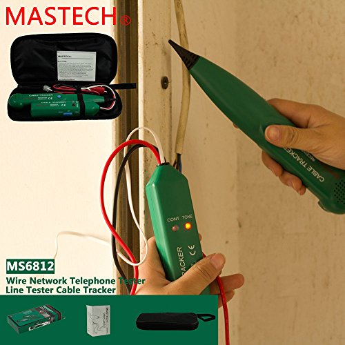 Olymstore MASTECH MS6812 Handheld Netzwerk-Kabeltester RJ Kabelfinder Draht Verfolger Finder f¨¹r Telefonkabel - 6