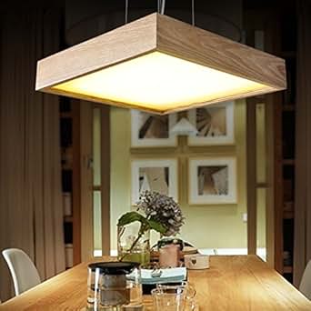 BRILIFE Pendelleuchten Badezimmer im japanischen Stil aus Holz Led