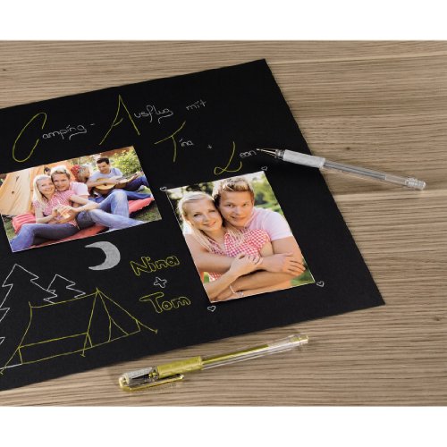 Hama Gelstifte 2er-Set (Metallic Stifte, Hybrid Gel Grip, wasserfest) Kreativstifte gold und silber - 2