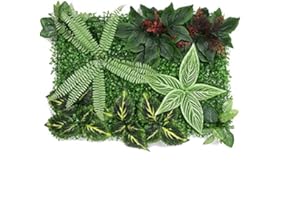 OYFFL Mur d'herbe Panneau de Fond Artificiel décoration intérieur extérieur intimité écran de haie Protection UV adapté à la fête de clôture (4)