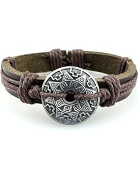 Wikinger Lederarmband Schildwall - Schwarz oder Braun