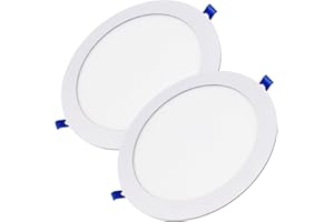 LED ATOMANT DWL LED 20W 225mm 1800lm, Color Blanco Neutro (4500K), 2 uds de Panel Redondo Downlight Empotrable