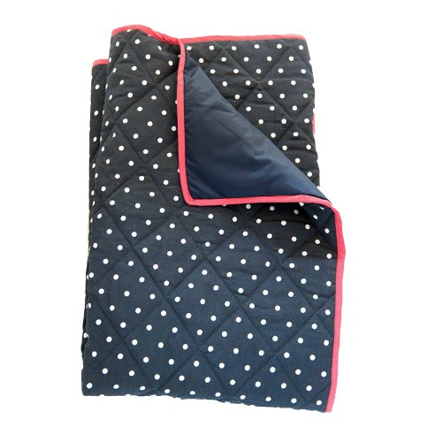 Dunkelblaue Picknickdecke 140x180cm (gepolstert)