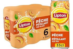 Lipton Ice Tea Pêche Pétillant Canette 6 x 33 Cl Pack