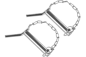 GENERISCH 2x Unterlenkerbolzen | Kat 1 / Ø 22 mm | 135 mm Nutzlänge | mit Kette & Klappstecker