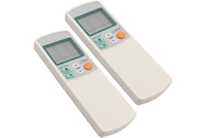 TALENTEC Home | Reemplazo Mando a Distancia Compatible con Aire Acondicionado Daikin. Repuesto Control Remoto para Aires Daikin Modelos ARC433 | 8m de Alcance | Color Blanco | 2 Unidades