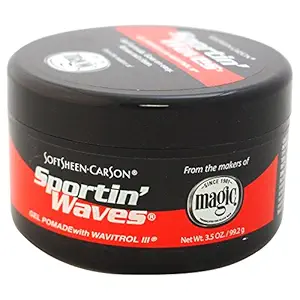 Sportin Waves Gel Pomade with Wavitrol III, 3.5 Ounce Jars
