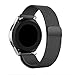 Produktbild Glowjoy Milanaise Armband kompatibel mit Samsung Galaxy Watch 46mm,Milanese Loop Edelstahl Verstellbare Ersatz Armbänder Komfortabel Wechselarmband mit Magnetverschluss für Damen&Herren (Schwarz)