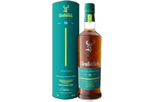 GLENFIDDICH Whisky Escocés Single Malt 16 Años, 70 cl – Edición Limitada | Intenso y complejo | Envejecido en barricas de roble americano | Colaboración Aston Martin F1® | 43% vol