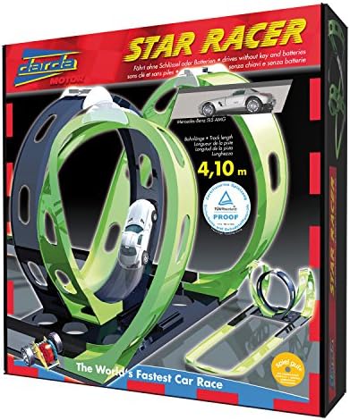 SIMM Spielwaren Darda 50107 - Star Racer Race Track, including Mercedes Benz SLS AMG, Track Length 410 cm