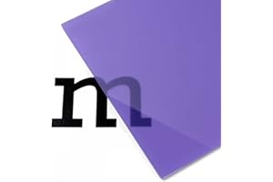 MODULOR PLEXIGLAS® Satinice SC colorato, satinato, multiuso, per oggetti di illuminazione e illuminazione, 3,0 x 250 x 500, viola, traslucido (4H01SC)