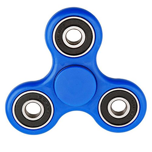 Efly Fidget Spinner Toy with Premium Hybrid Ceramic Bearing - Spins for up to 1 - 3 Minutes Hand Spinner - Perfect for ADD, ADHD, Anxiety and Autism Adult Children - Non-3D Printed(Blue)
