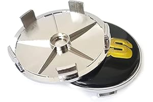 GÉNERIC 4 Stück Auto Radnabenkappen Radnabenabdeckung Nabendeckel, für BBS 56MM 60MM 65MM 68MM Nabendeckel Felgendeckel Schmücken Zubehör,68mm-Black-Gold