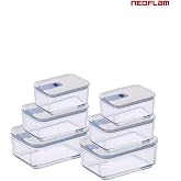 Neoflam Perfect Seal Cam Saklama Kabı Seti 6 Par&ccedil;a
