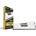 Corsair CMK16GX4M2B3000C15W Vengeance LPX 16 GB (2 x 8 GB) DDR4 3000 MHz C15 XMP 2.0 High Performance Desktop Memory Kit, White