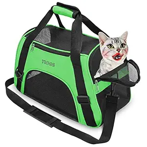 YLONG Cat Carrier Airline Approved Pet Carrier,Soft-Sided Pet Travel Carrier for Cats Dogs Puppy Comfort Portable Foldable Pet Bag,Airline Approved