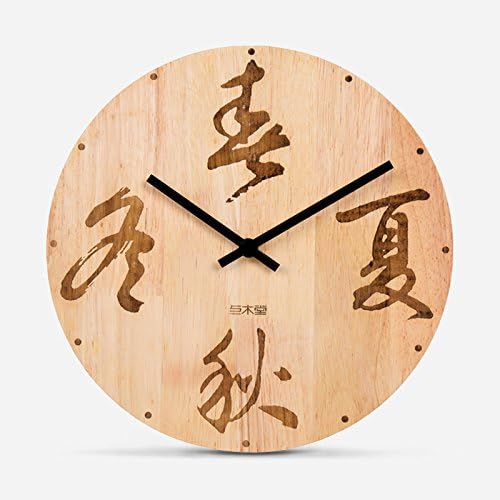 Original/Genuine Solid Wood Clock/Seasons Four Seasons Clock Wall Clock/Creative Designer,12 Inch,Wood