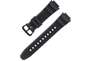 Tyogeephy Impermeable resina natural Reemplazo Correa 18mm para Casio AQ- S800W SGW-300H MRW-200H AE-1200 W-800H W-735H