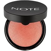 Note Cosmetics Baked Blusher 06 Hot Rose Işıltılı Fırınlanmış Toz Allık