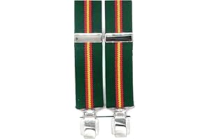 Hispapiel Tirantes hombre bandera España. Talla única caballero. Regulables y elásticos con clip metálico