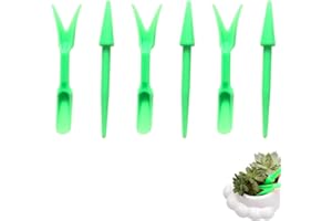 RAKIUTY Pikier-Set,Pikierstäbe Set,Transplantator,Pikierholz und Pikierstab,Pikierstab,Garten Sämlinge Pikierstab,Umpflanzwerkzeuge,Garten Handwerkzeuge,Miniatur-Pflanzset zum Umsetzen von Setzlingen,3-Sätze