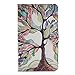 Produktbild Samsung Galaxy Tab 4 7.0 inch SM-T230/T231/T235 Hülle, Grandoin(TM) Retro Leder Foliant Buch-Stil-Art-stehender stoßabfangende Hülle, ausgezeichnete Qualität hübsche bunte elegante Muster-erstklassiges PU-Verschluss Design exakte vollkommend schützende Schnapphülle, passend für Samsung Galaxy Tab 4 7.0 inch SM-T230/T231/T235 mit Ständer-Funktion