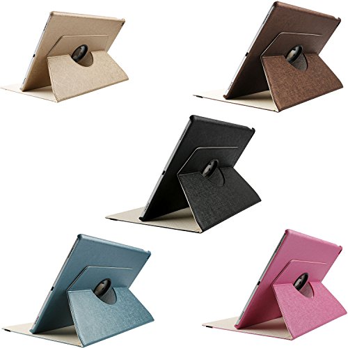 Boriyuan Ipad Pro 9,7 Hülle PU Leder Case Smart Cover ultra slim Schutztasche für das Apple iPad Pro 9.7 Zoll mit 360 Grad Standfunktion, Auto Sleep Wake up Funktion (Farbe: Schwarz) - 7