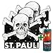 Produktbild FC St. Pauli 3X Adventskalender Set Geschenk Schokolade Fanartikel Weihnachten Totenkopf Schwarz + Fanergy Energy Getränk