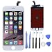 Produktbild LCD Touchscreen für Apple iPhone 6 4.7", LCD-Display am Gehäuse für iPhone 6 Weiß +Komplettes Werkzeug