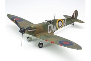 Tamiya TAM61119 1/48 Supermarine Spitfire MK.I Plastic Model Airplane Kit Vehicle 61119-1:48 British Building, Unvarnished, Small