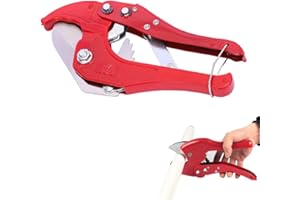 Tagliatubi in PVC 42 mm, Tagliatubi a Cricchetto in Plastica, Cesoie per Tubi in Plastica, Utensile da Taglio per Tubi in PPR PE per Il Taglio di Tubi in PVC, Tubi in PEX, Tubi in Plastica, Butyeak