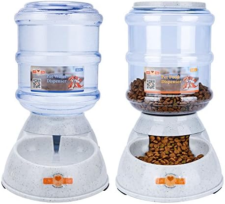 ePeTop Automatic Pet Feeder Waterer and Food Dispenser for Dogs and Cats (Auto Water & Food Dispenser)