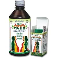 Abhay MEDARI Slim Fit Tablets +Abhay MEDARI Slim Fit Syrup COMBO PACK OF Weight Loss Supplement & Effective Fatrid. Pack will contain Medari120 Tabs-1pack & Medari Syrup 400ml-3 bottles