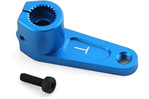 LICHIFIT Klaxon de bras servo de direction en alliage d'aluminium TT01 TT02 XV02 (25T) pour TAMIYA 42248 TRF