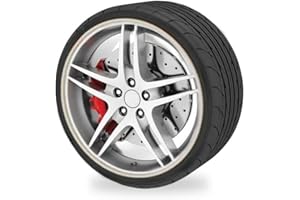 OCC MOTOR SPORT CAR ALLOY WHEEL RIM PROTECTORS - WHEEL RIM PROTECTOR WHITE 6 METRES