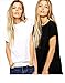 Avaatar Women Half Sleeve T shirt Combo pack of 2 ( White, Black) RS.349.00