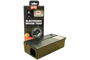 Rentokil FE35 Electronic Mouse Trap, Black, 17.1x8.8x5.1 cm
