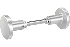 AwmnSrman Türknauf Türgriff mit Vierkant 8 mm Türknauf Drehbar Für Türstärke 38-50mm Silber